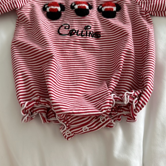 Smocked Flamingo Disney bubble with “Collins” embroidered - Picture 4 of 6